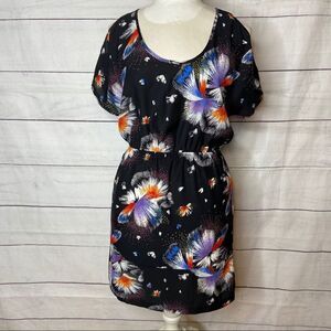 UO Silence + Noise dress XS snap back black